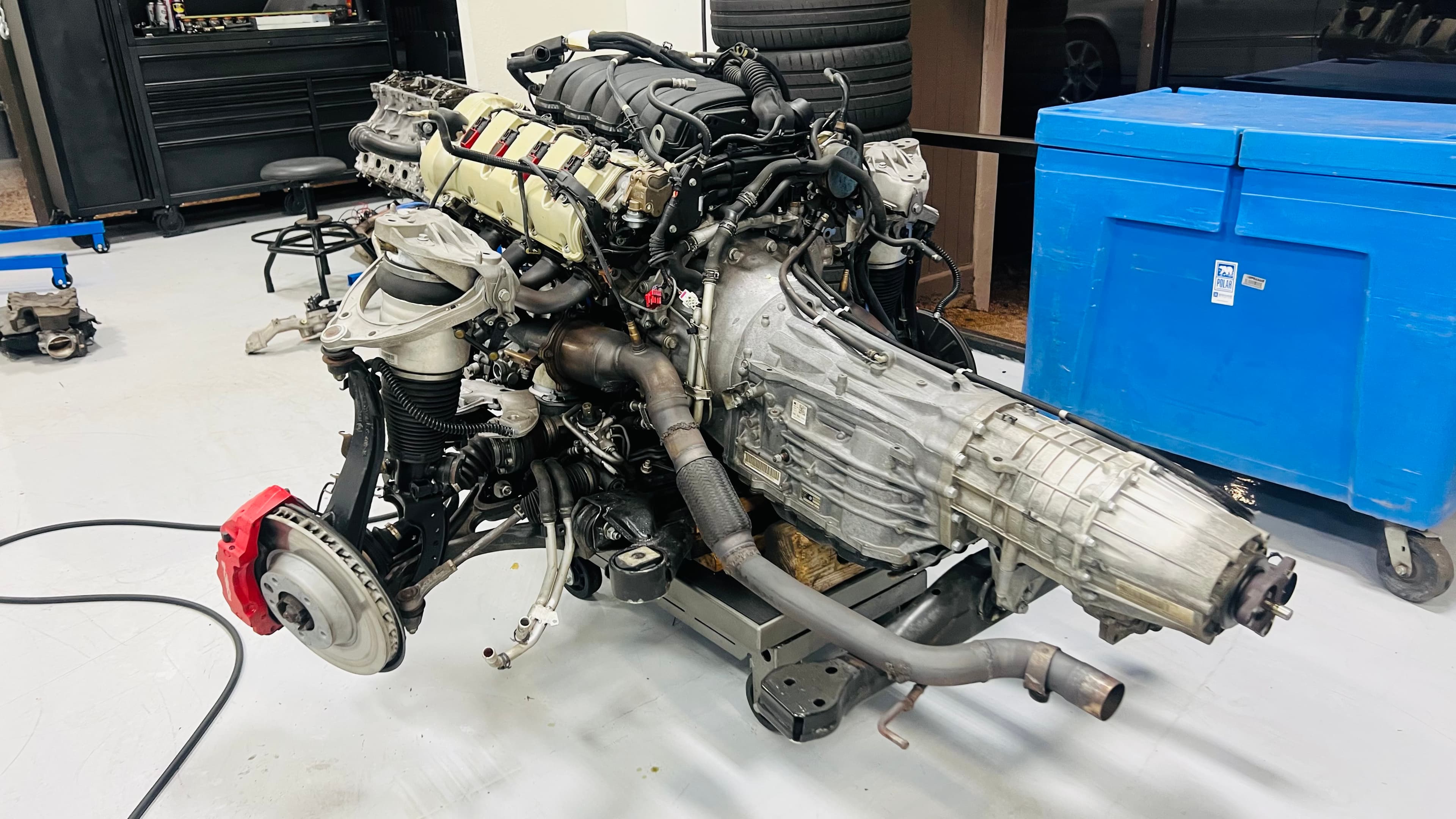 Engine after restoration with dry ice